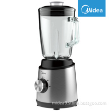 Midea Professional Countertop Blender, 1.5L Glass Jar with 4-Pointed Blade for Frozen Drinks and Smoothies